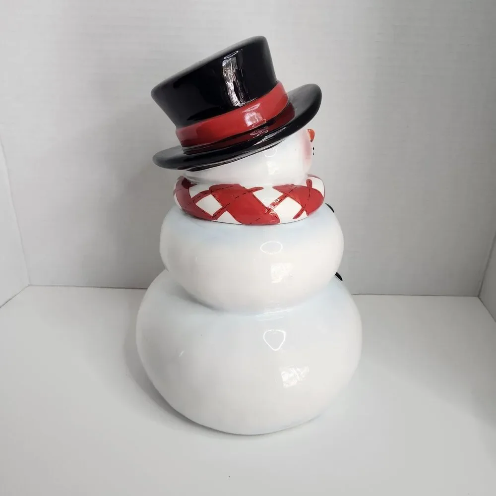 Vintage Atico Frosty The Snowman Cookie Jar Ceramic 11